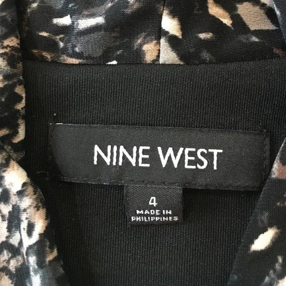 Nine West animal print ‘wrap’ dress Size 4 - Picture 9 of 13